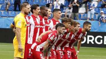 El once del Atlético ante el Alavés