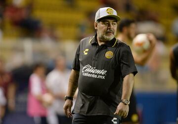 Los rostros de Maradona en su debut con Dorados de Sinaloa