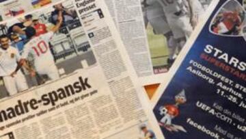 <b>REPERCUSIÓN. </b>Ekstra Bladet y BT se hacen eco con una página diaria de los logros de España.