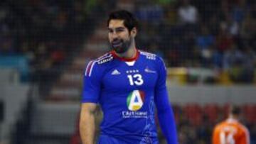 Nikola Karabatic durante un partido con la selecci&oacute;n francesa en el Mundial de Espa&ntilde;a de este mismo a&ntilde;o.