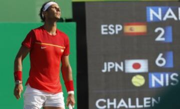 El heroico partido de Rafa Nadal ante Nishikori en imágenes