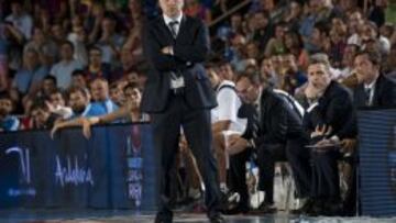 Pablo Laso durante el cuarto partido de la final de la Liga Endesa. 