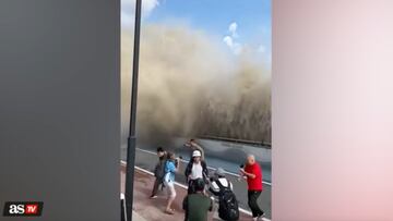 The Qiantang River in China is home to the world’s largest tidal bore, producing tides as high as nearly 30 feet, and hundreds gather to see the incredible sight.