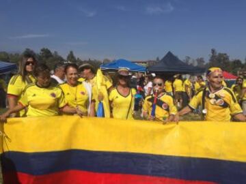 Imágenes de hinchas Colombia - Paraguay en Copa América