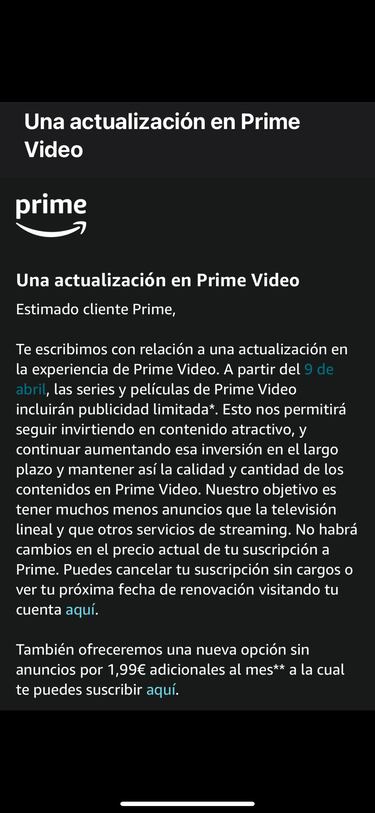 Amazon Prime Video confirma la llegada de “anuncios limitados” a España, ¿cuánto costará evitarlos?