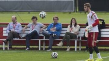 David de Gea no participó en el entrenamiento del domingo