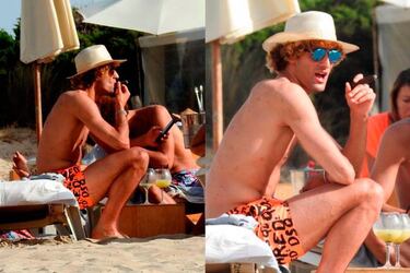 Marouane Fellaini es cazado en Ibiza fumándose un puro