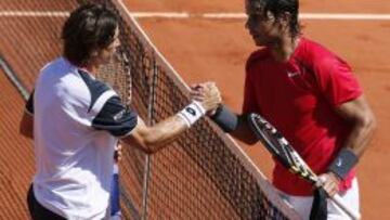 David Ferrer ha perdido cuatro finales del Conde de God&oacute; frente al mallorqu&iacute;n Rafa Nadal.