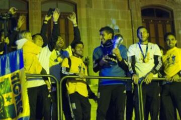 La celebración del Equipo Tigres UANL Campeon del Torneo Apertura 2015 de la Liga MX