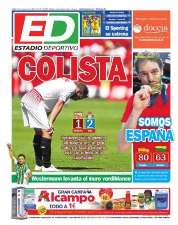 Portadas de la prensa deportiva