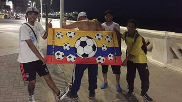 Los hinchas de Colombia no temen a Messi: "No da problemas"