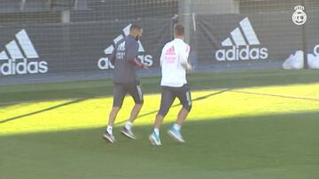 Benzema trabajó en solitario y no estará ante el Villarreal