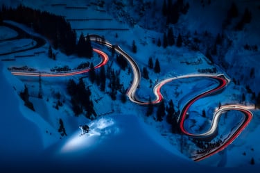 This image is free for editorial purposes only when used in relation to Red Bull Illume. Please always add the photographer credit: ? Name of photographer / Red Bull Illume Photographer: Lucas Tiefenthaler, Athlete: Thomas G?schlberger, Location: Z¨¹rs am Arlberg, Austria // Red Bull Illume 2023 // SI202310051281 // Usage for editorial use only //