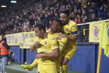 1-0. Cazorla celebró el primer gol.