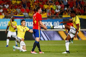 Las mejores imágenes del amistoso España vs Colombia