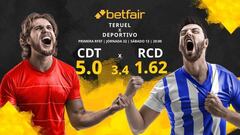 CD Teruel vs. RC Deportivo: horario, TV, estadísticas, clasificación y pronósticos