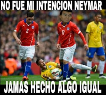 Los memes de la caída de Chile contra Brasil