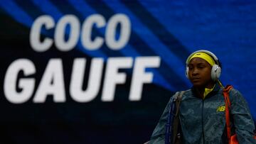 Tennis - U.S. Open - Flushing Meadows, New York, United States - August 28, 2024 Coco Gauff of the United States arrives for her second round match against Tatjana Maria of Germany. REUTERS/Shannon Stapleton