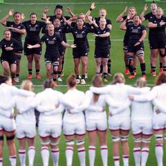 La haka de las chicas de Nueva Zelanda a Inglaterra