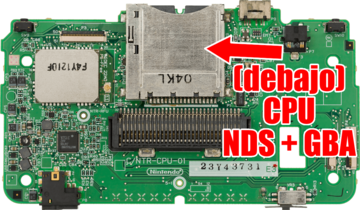 nintendo ds consola placa base motherboard