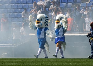 Las nuevas mascotas del Espanyol Perico y Perica