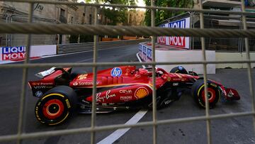 Charles Leclerc (Ferrari SF-24). Bakú, Azerbaiyán. F1 2024.