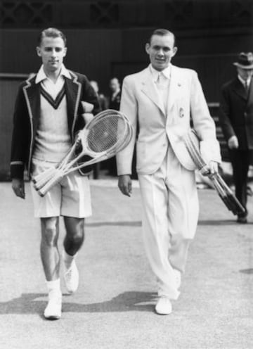 Henry Wilfred "Bunny" Austin and J. Asboth in 1939.