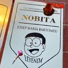 "Nobita, Leyenda": Bartomeu ya tiene placa en el Metropolitano
