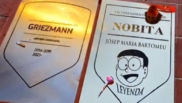"Nobita, Leyenda": Bartomeu ya tiene placa en el Metropolitano
