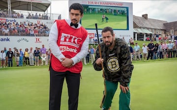 Aparece como Oscar, el caddy de Happy en 'Happy Gilmore 2'. Su personaje aporta chispa y descaro mientras aprende las reglas del golf junto a Happy, repartiendo gags y actitud reggaetonera bajo la mirada atónita del público profesional y de fans