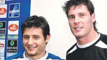 <b>OTRA DOBLE PRESENTACIÓN. </b>Paredes y Calatayud se mostraron felices de recalar en el Getafe.