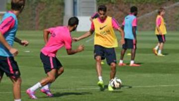 Entrenamiento del FC Barcelona.