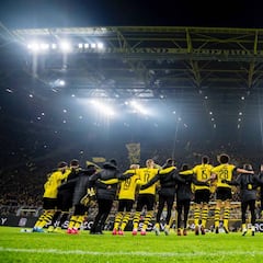 El 'muro amarillo' de Dortmund acabó de convencer a Haaland