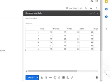 Cómo enviar un archivo de hoja de cálculo por Gmail