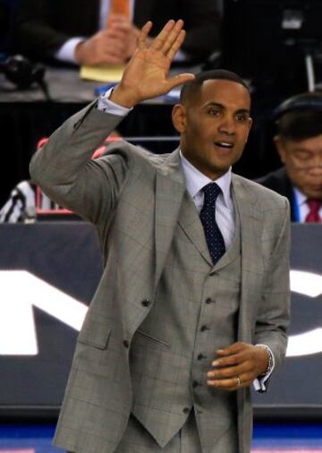 Grant Hill durante la semifinal de la NCAA entre Florida y Connecticut.