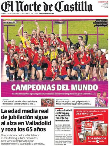 La prensa española, orgullosa de sus campeonas del mundo