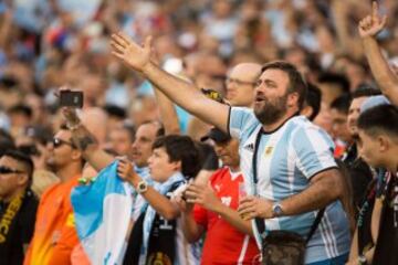 Fans en el Argentina vs Chile.