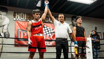 Emmanuel Pacquiao, hijo de Manny, consiguió su primera victoria en el boxeo amateur