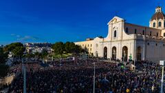 Funeral de Gigi Riva en Cagliari