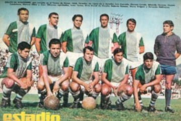 Los Panzers de Wanderers, campeones en 1968. Arriba de izquierda a derecha: Luis Acevedo, Manuel Canelo, Eduardo Herrera, Vicente Cantatore, Manuel Ulloa y Juan Olivares. Abajo; Juan Torres, Elvio Porcel de Peralta, Roberto Bonano, Mario Griguol y Reinaldo Hoffmann.