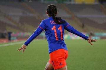 Final del fútbol femenino en los Juegos Panamericanos de Lima.