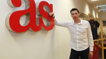Isma Santos, en la redacción de AS.