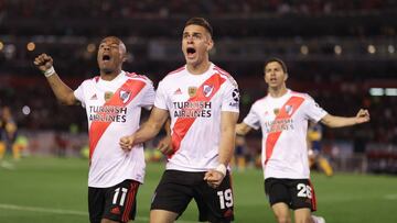 Santos Borré marca y Quintero juega en triunfo de River