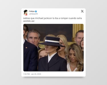 El ‘look’ de Melania en la toma de posesión de Trump inunda las redes de memes 