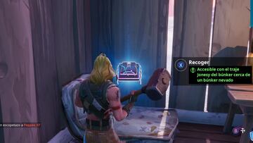 Fortnite Battle Royale: cómo conseguir el Fortbyte #26 con el traje Jonesy del búnker cerca de un búnker nevado