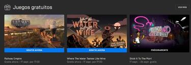 Where the Water tastes like Wine y Railway Empire, juegos gratis en Epic Games Store