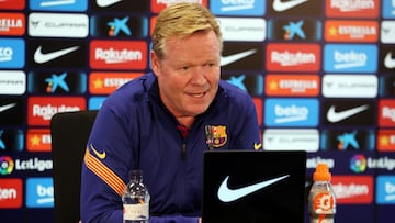 Ronald Koeman, en conferencia de prensa.