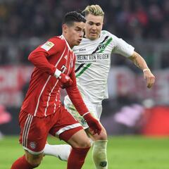 James brilla en el Bayern por su insistencia ante el Hannover