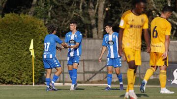 La temporada pasada el Depor ganó a la Poferradina 7-1 en el amistoso de Villalba.