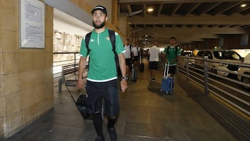 Fekir, a su llegada con el equipo.